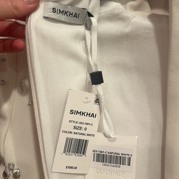 NWT Simkhai Odetta Midi Dress in Natural White Size 0 - Picture 10 of 10